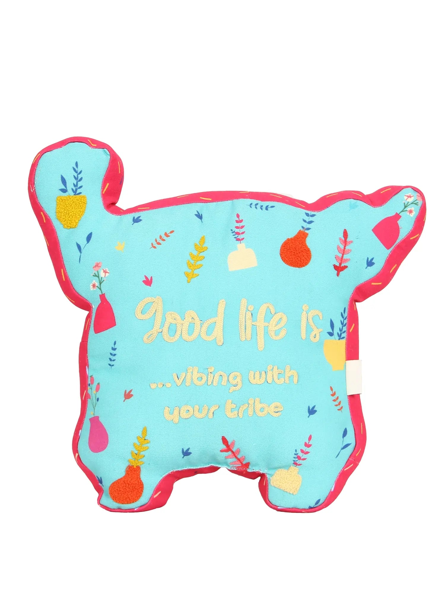 Giraffe Bus Printed Shape Cushion for Kids