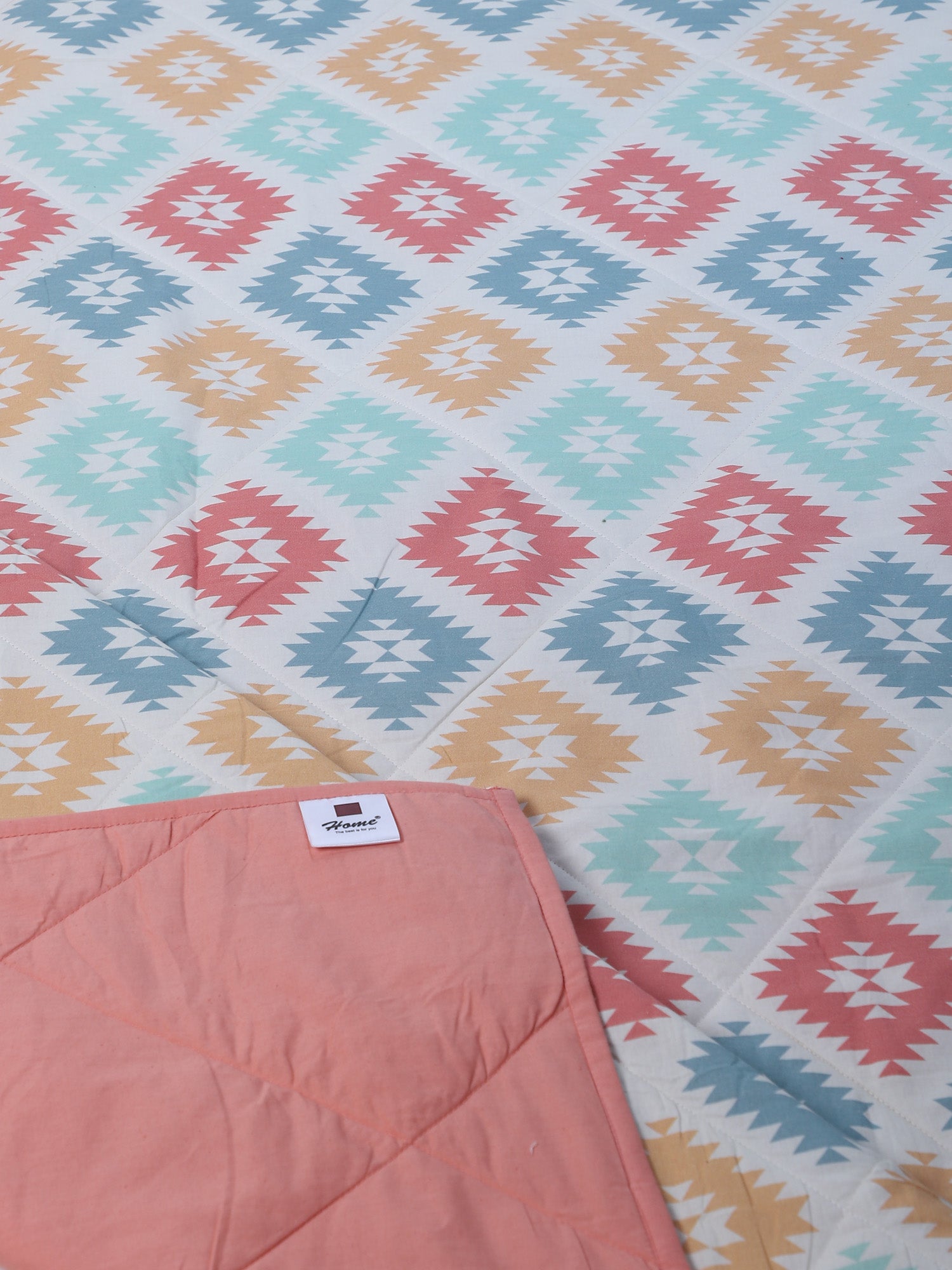 Abstract Printed Multi Color Kids Quilt