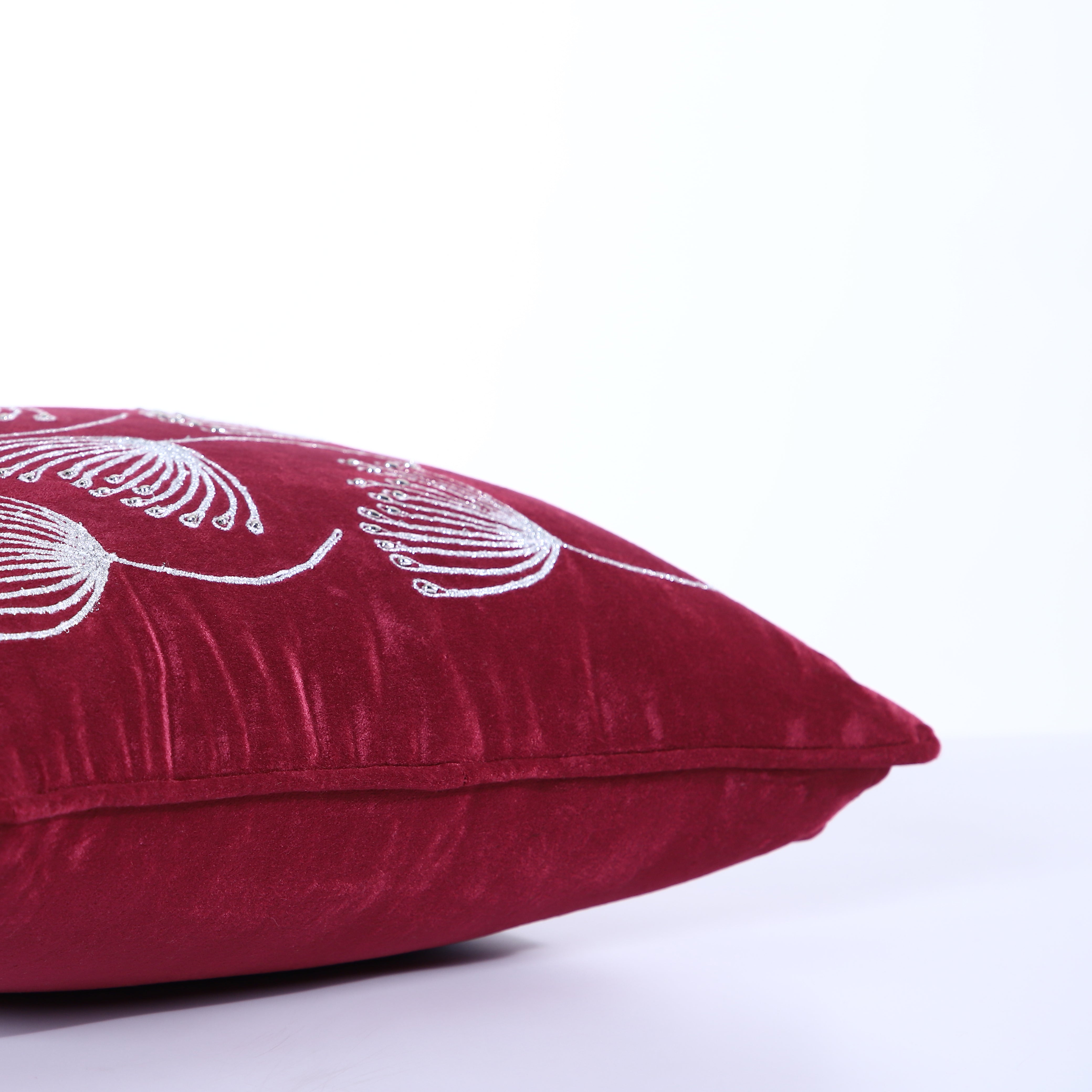 Petal Bliss Abstract Dandelion Design with Piping 16x16 Inch Cushion Cover