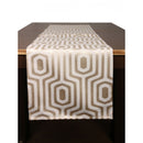 HexaChic Elegance Woven Wonder Cotton Table Runner