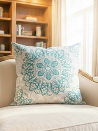 Velvet Modern Print Cushion Cover - 16x16 Inch