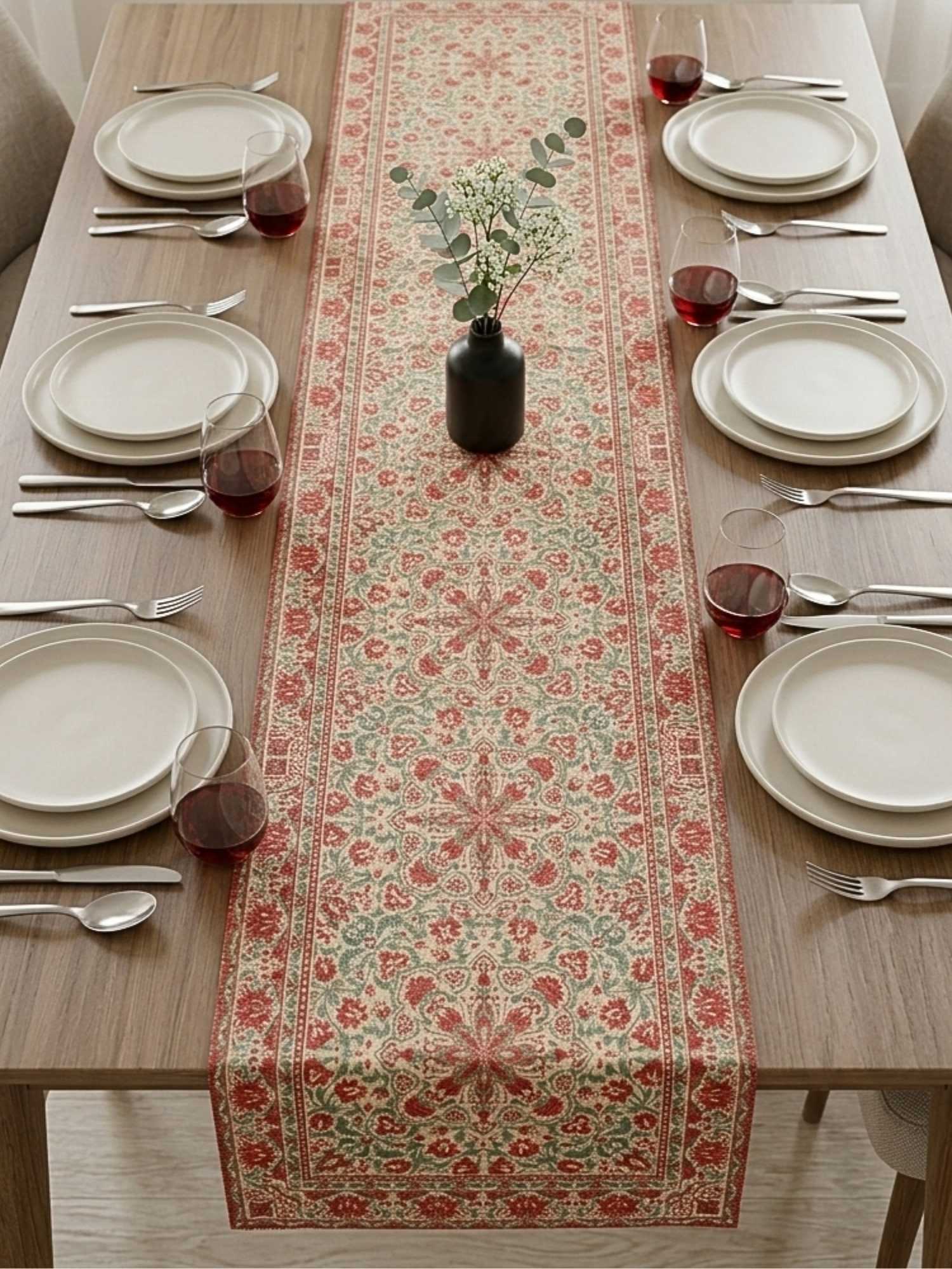 Vintage Garden Royale Velvet Table Runner