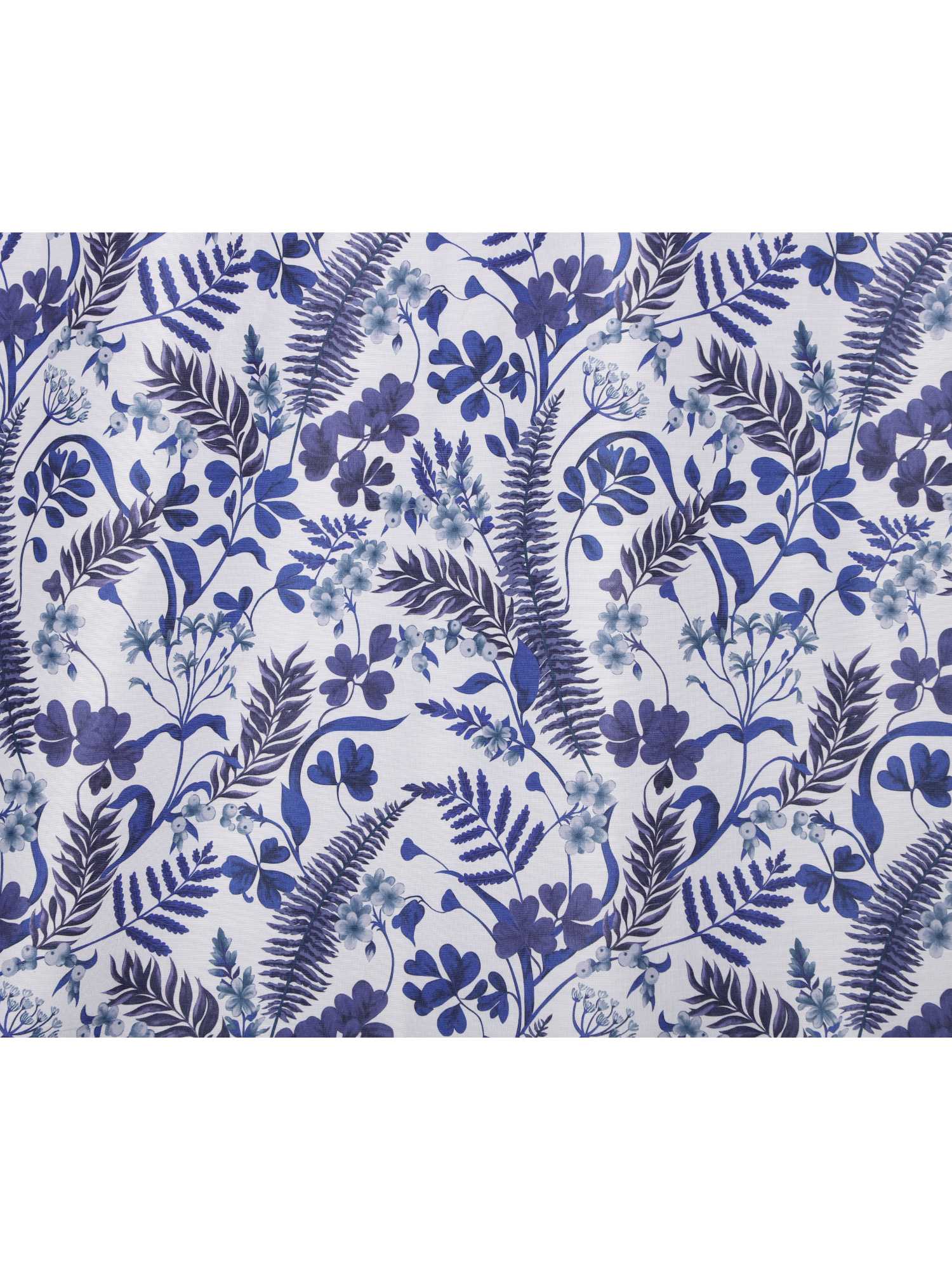 Indigo Botanical Printed Door Curtain -  Pack of 1