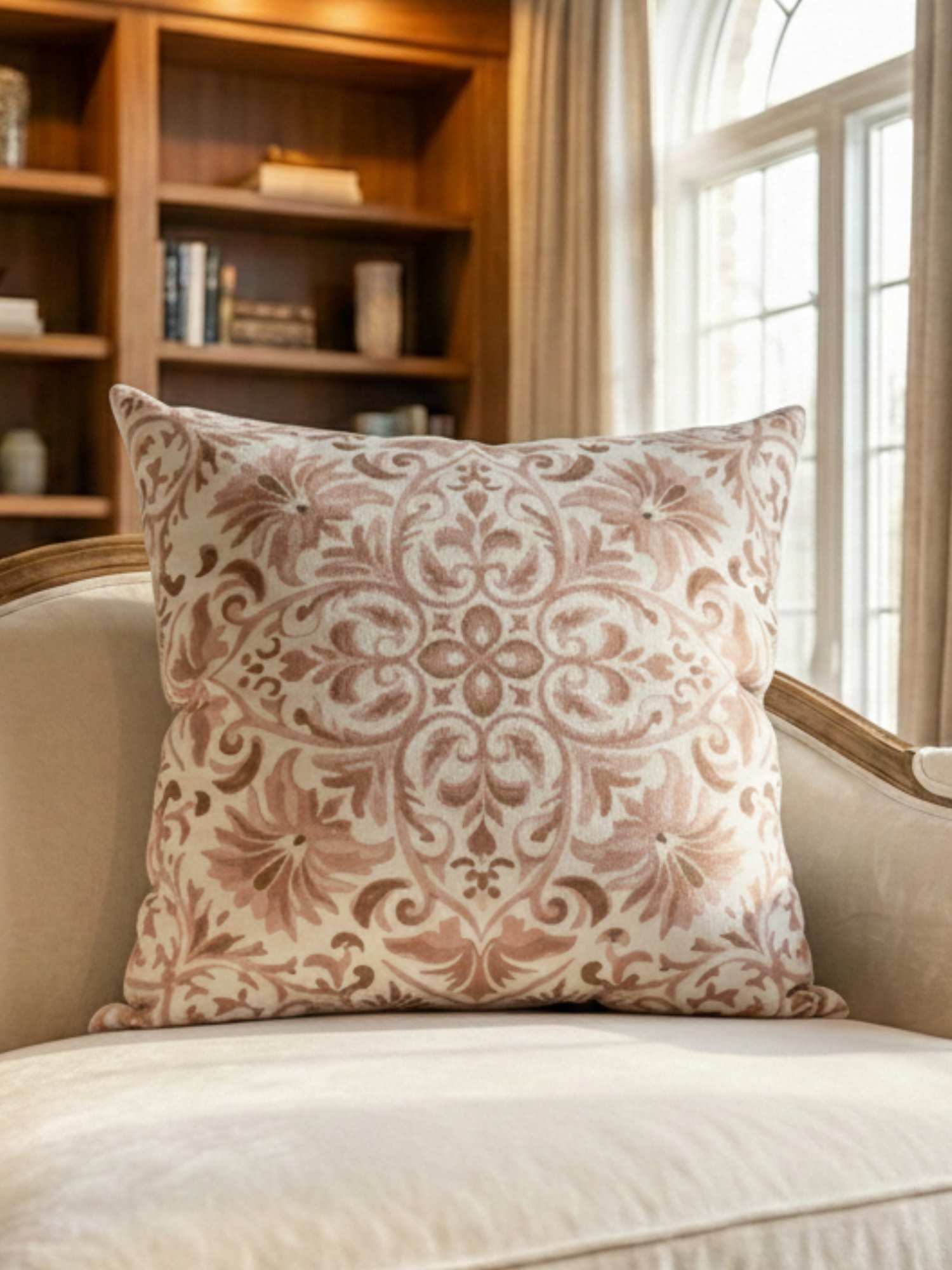 Velvet Printed Cushion Cover - 16x16 Inch