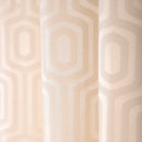Cotton Geometric Self Design Ivory Curtain
