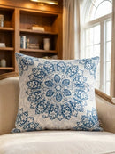 Velvet Modern Print Cushion Cover - 16x16 Inch