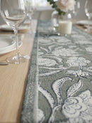 Monochrome Floral Table Runner