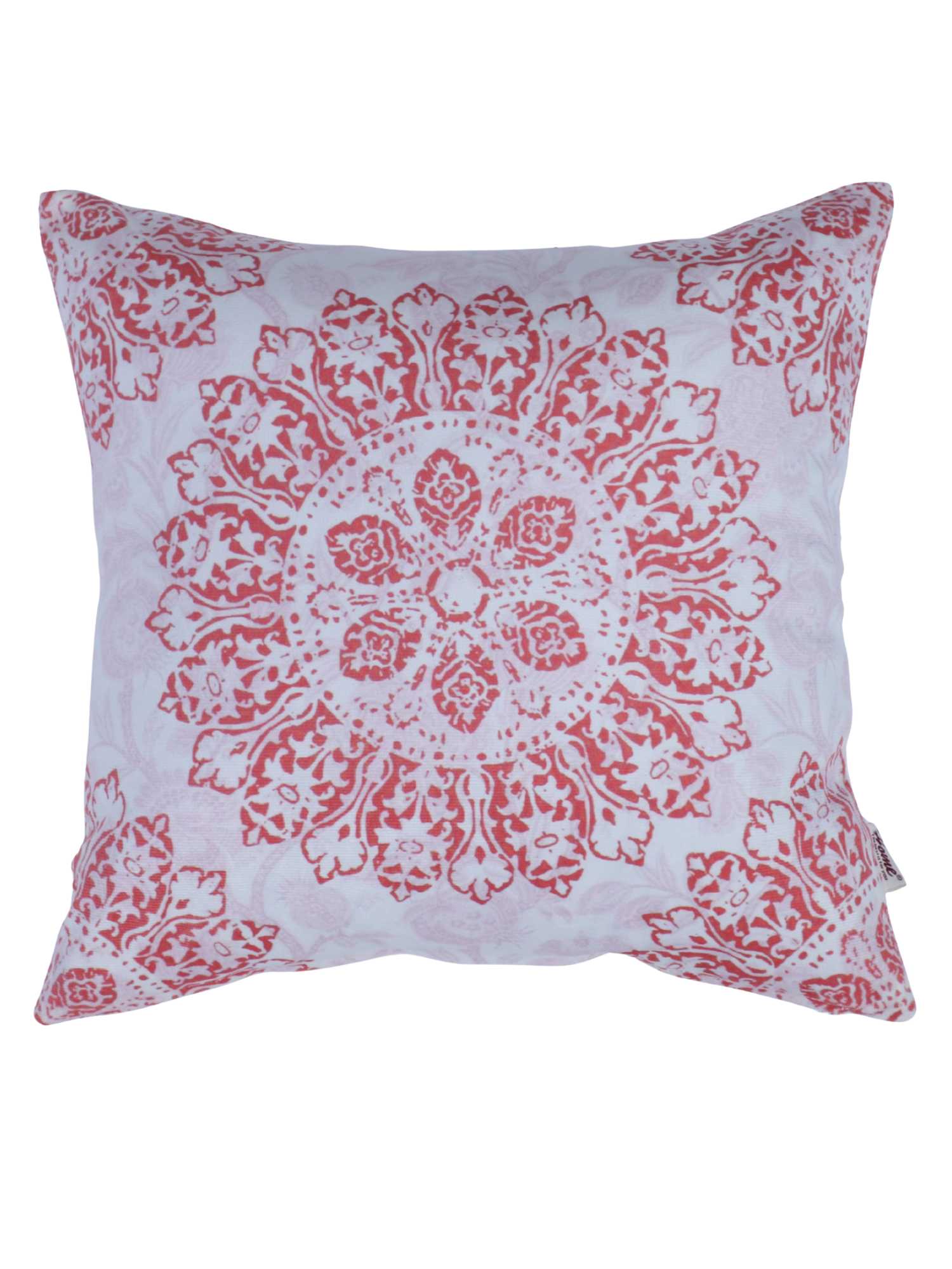 Velvet Modern Print Cushion Cover - 16x16 Inch