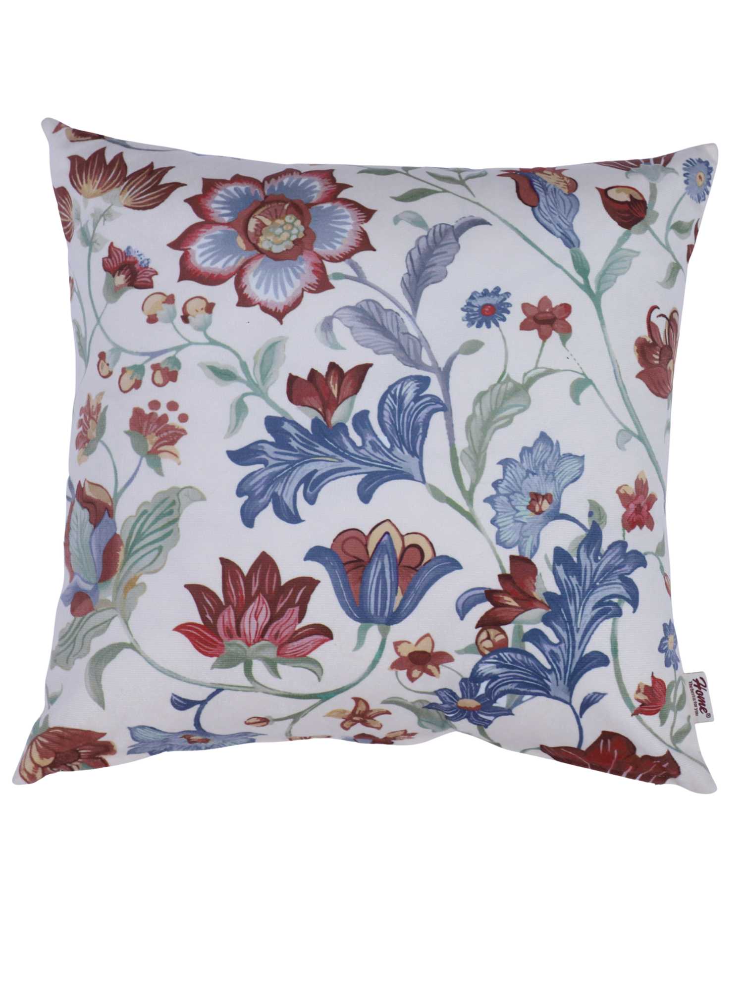 Vintage Floral Cushion Cover - 16x16 Inch