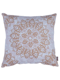 Velvet Modern Print Cushion Cover - 16x16 Inch