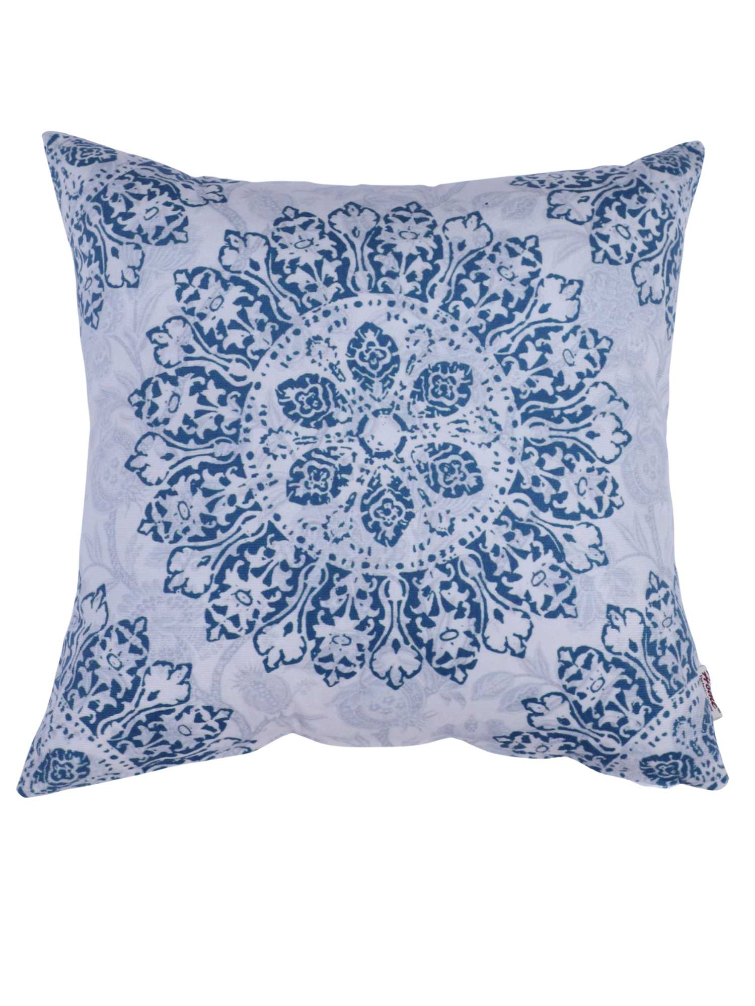 Velvet Modern Print Cushion Cover - 16x16 Inch