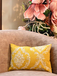 Regalia Damask Embroidered Cushion Cover – 12x18 Inch