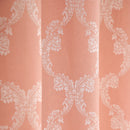 Cotton Heavy Fabric Grommet Self Design Peach Curtain