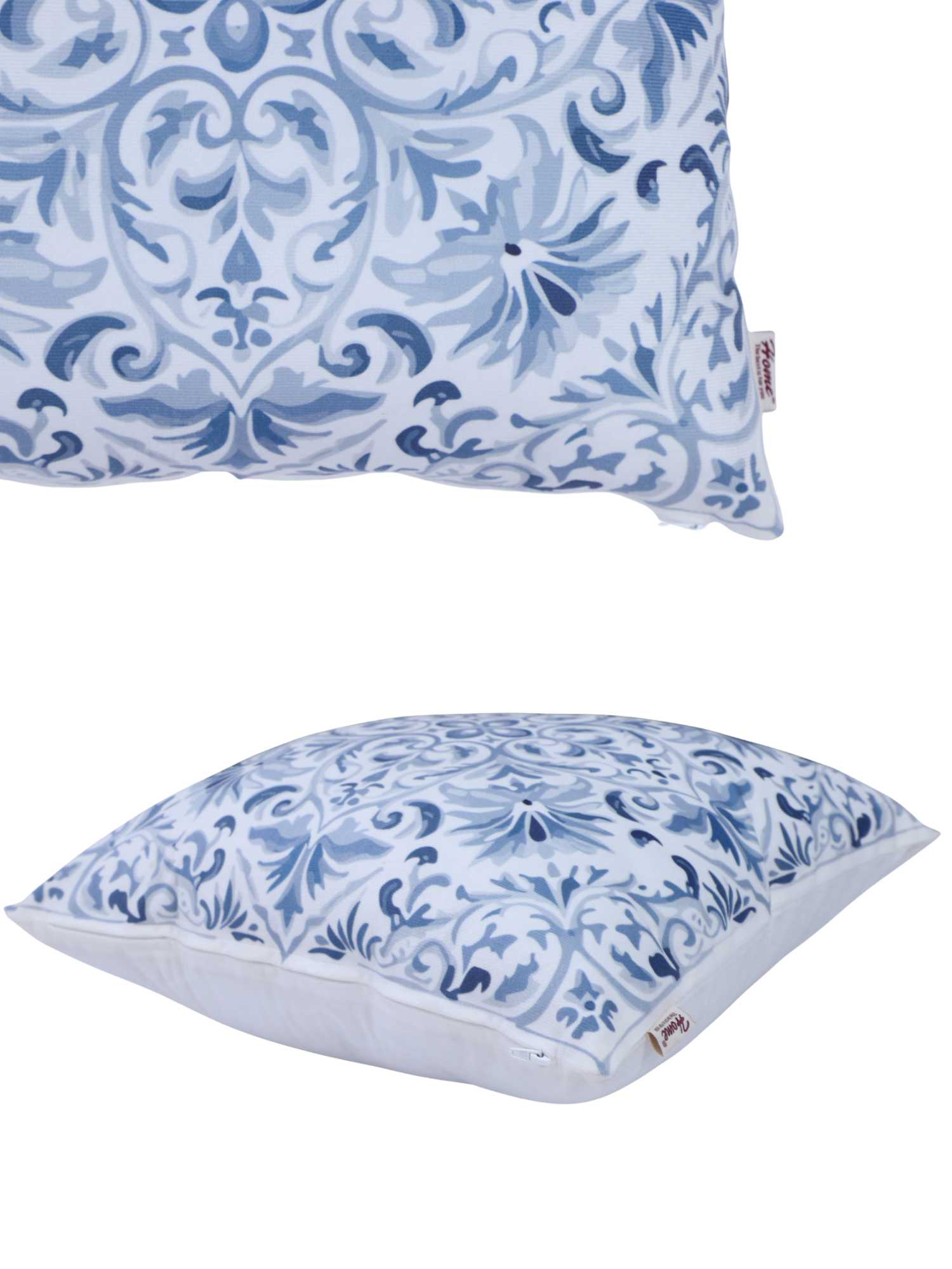Velvet Modern Print Cushion Cover - 16x16 Inch