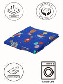 Printed Kids Character Blue Quilt