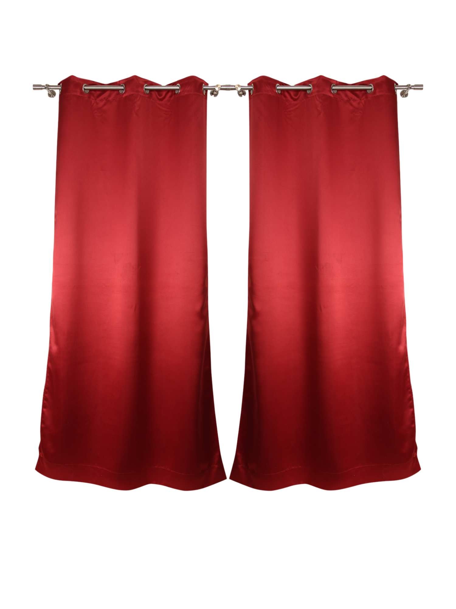 Red Plain Blackout Curtains | Curtains for Living Room | Pack of 1