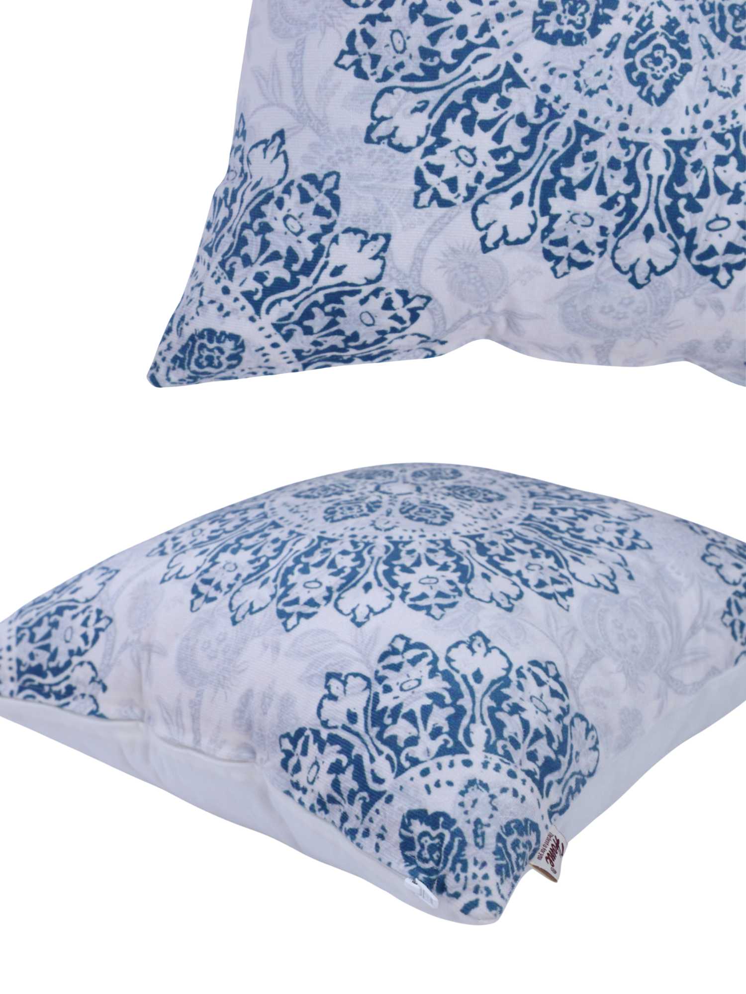 Velvet Modern Print Cushion Cover - 16x16 Inch