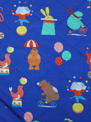 Printed Kids Character Blue Quilt
