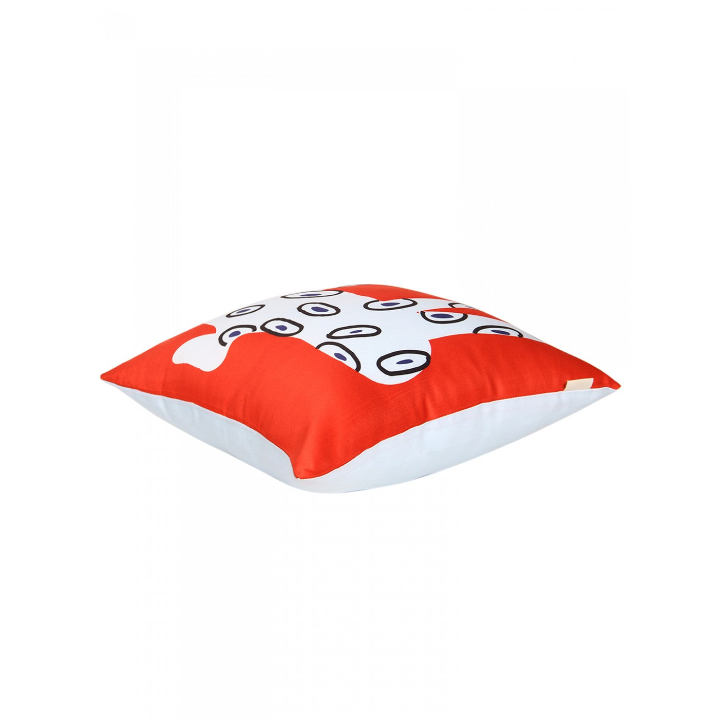 Radiant Red 16x16 Inch Printed Poly Satin Cushion Cover