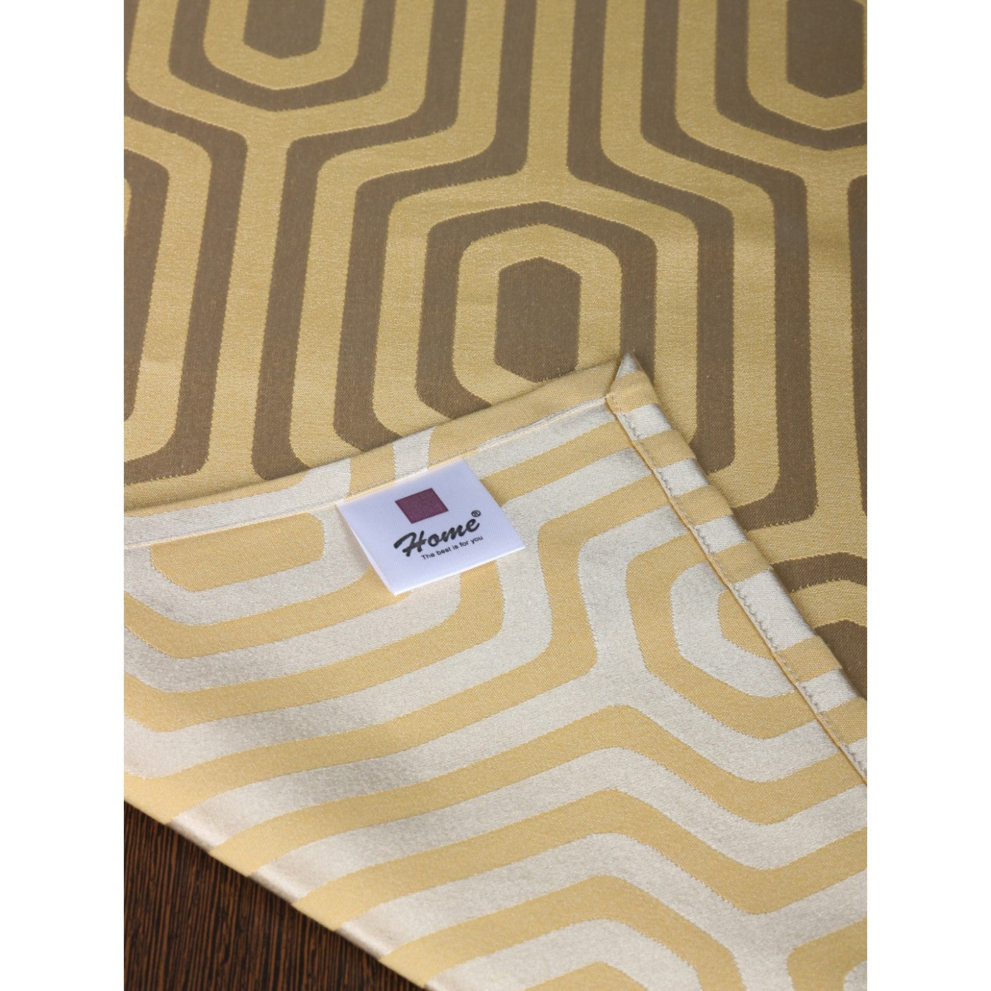 HexaChic Elegance Woven Wonder Cotton Table Runner