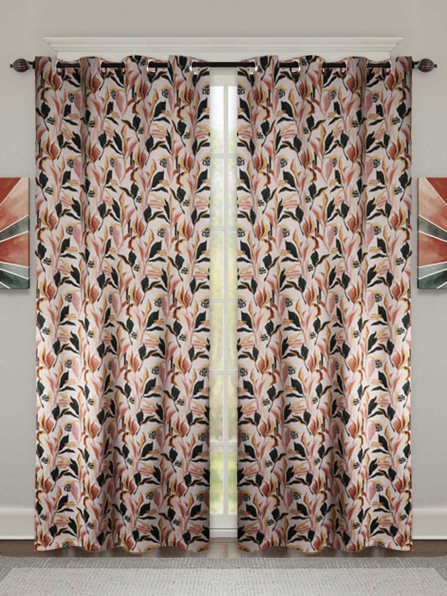 Floral Blackout Curtains | Curtains for Living Room