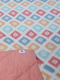 Abstract Printed Multi Color Kids Quilt
