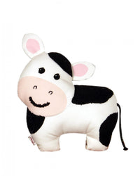Moo-velous Comfort Cute Cow Shape Cushion with Charming Embroidery