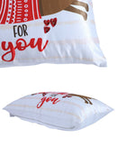 Love Paws Embroidered Cushion Cover - 12x20 Inch