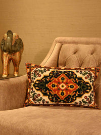 Royal Heritage Bloom Cushion Cover - 12x20 Inch