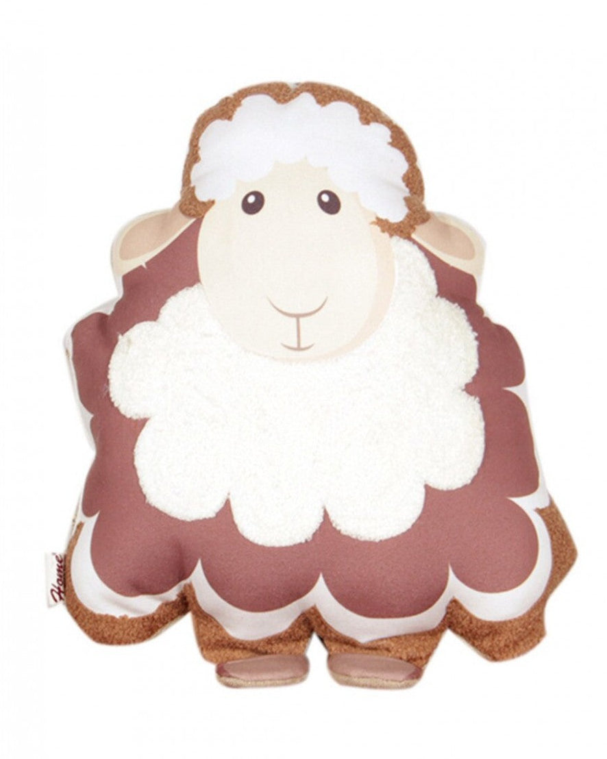Shear Delight Printed Sheep Shape Cushion with Embroidery