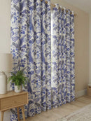 Indigo Botanical Printed Door Curtain -  Pack of 1
