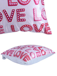 All-Over Love Pattern Cushion Cover - 18x18 Inch