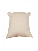 Blue Bear Bliss Embroidered Bear-Shaped Cushion for Snuggly Adventures