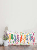 Cozy Comfort: 8x17 Inch Cotton Printed Cushion Cover with Inserts