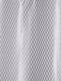 Grey Self Design Tissue Shear Net Curtains