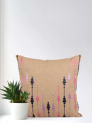 Earthen Comfort 16x16 Inch Beige Cotton Cushion Cover