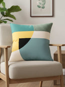 Embroidered Elegance - 18x18 Inch Poly Duck Printed Cushion Cover