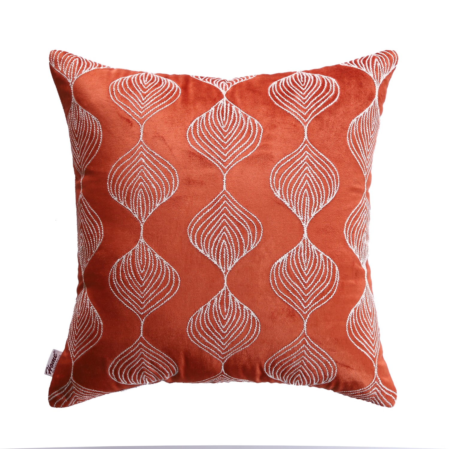 Rustic Handcrafted 16x16 Embroidered Cushion Cover - Pack of 2