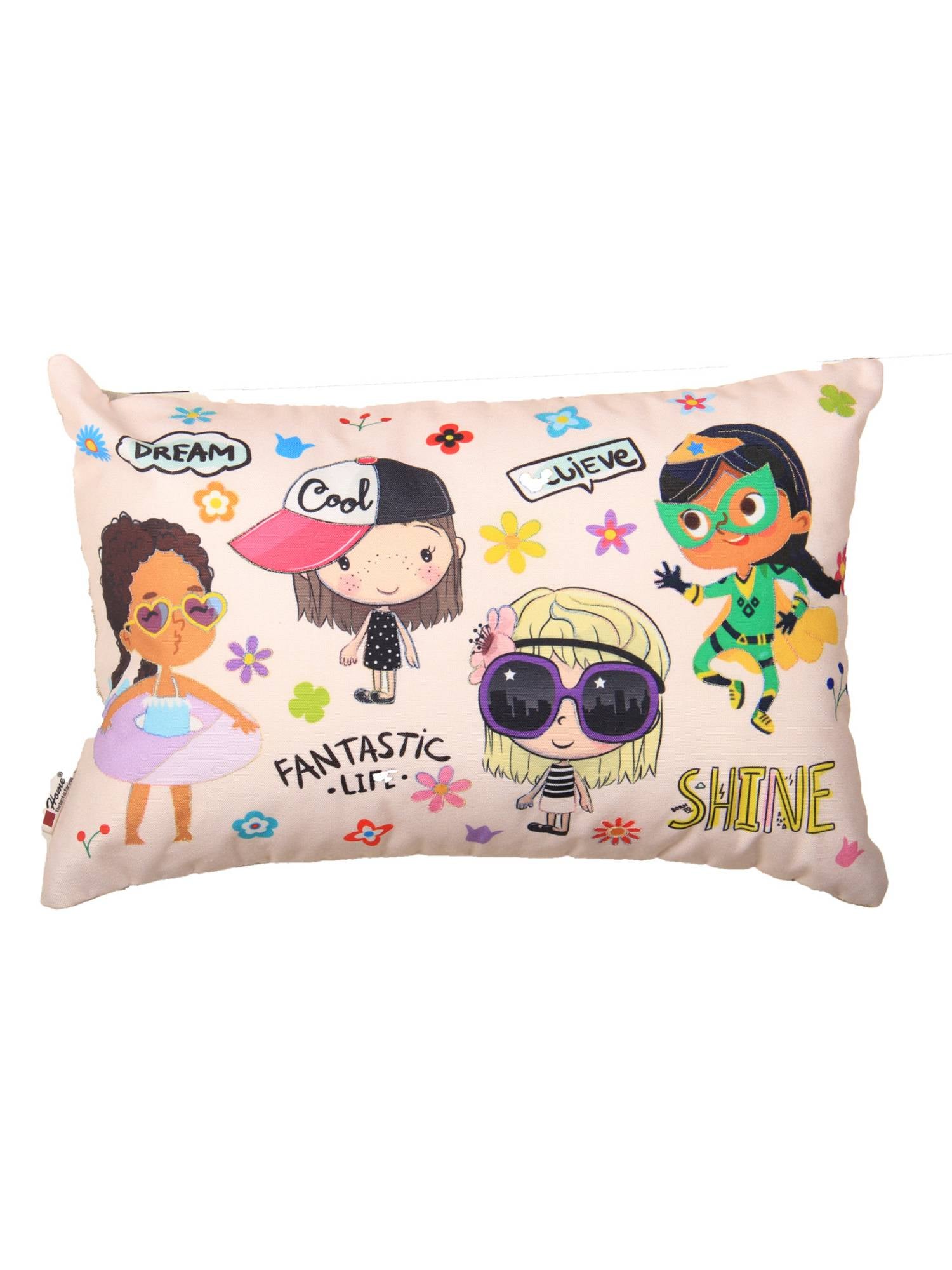 Light Pink Digital Printed Polyduck Cushion Covers for Stylish Home Décor