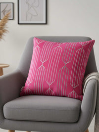 Fuchsia Fusion Cord 16x16 Inches Cushion Cover - Pack of 2