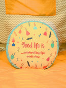 Fusia Round Printed Shape Cushion for Kids