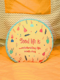 Fusia Round Printed Shape Cushion for Kids