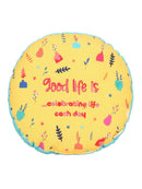 Fusia Round Printed Shape Cushion for Kids