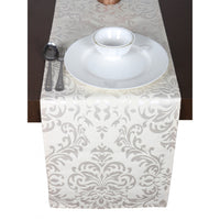 Elegance Jacquard Damask Table Runner for Timeless Dining Décor
