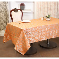 Elegant Renaissance: Jacquard Fiore Damask Table Cover Collection
