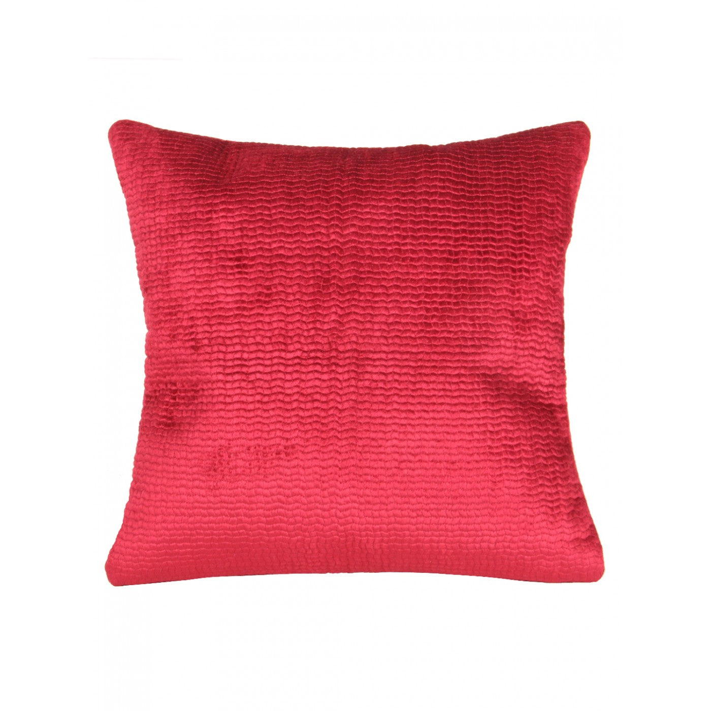 Crimson Elegance 18x18 Inch Plain Velvet Cushion Cover