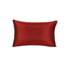 Elegant Festive Maroon Embroidered Cushion Cover 12x18 Inches
