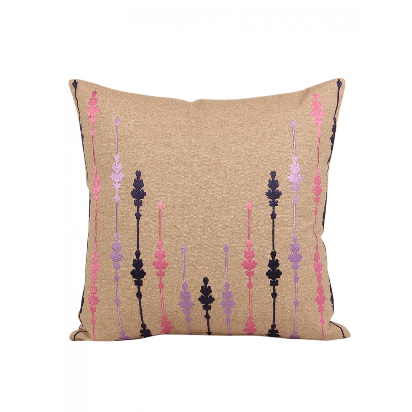 Earthen Comfort 16x16 Inch Beige Cotton Cushion Cover
