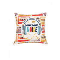 Melodic Harmony: 16x16 Inch Music-Themed Printed & Embroidered Cushion Covers