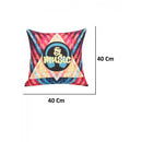 Music Printed Cushion Cover 16x16 Inch With Embroidery